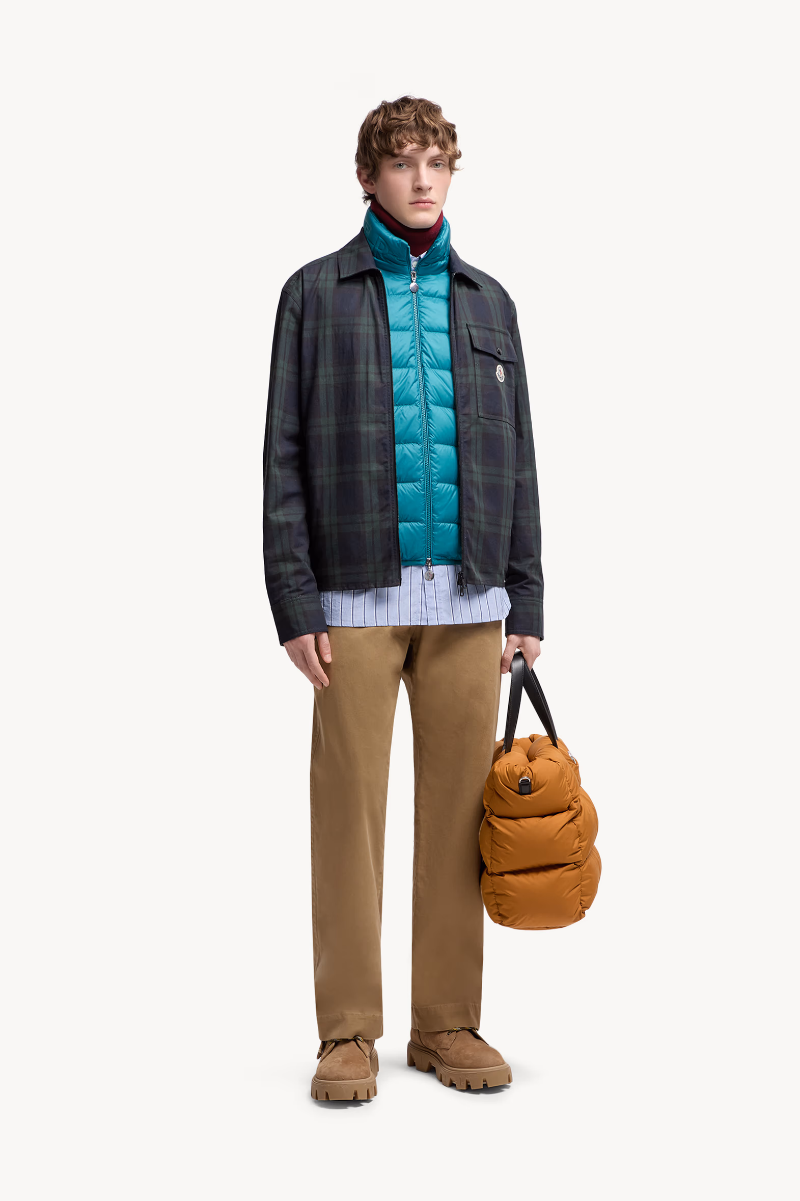 Doudoune sans manches Rocoque Hommes Turquoise Moncler 0